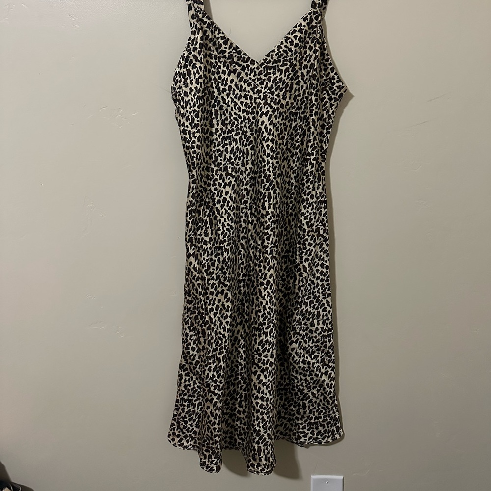 For Your Comfort cheetah slip dress